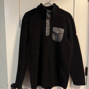 Avalanche Men's Black Sherpa Sweater